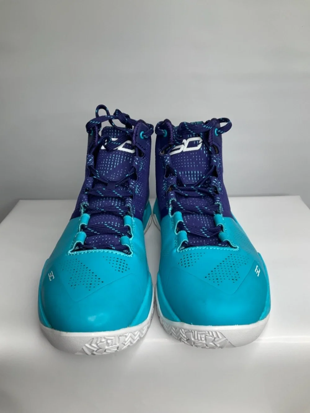 Under Armor Curry 2 Father to Son Pacific Purple White and blue US 7Youth.